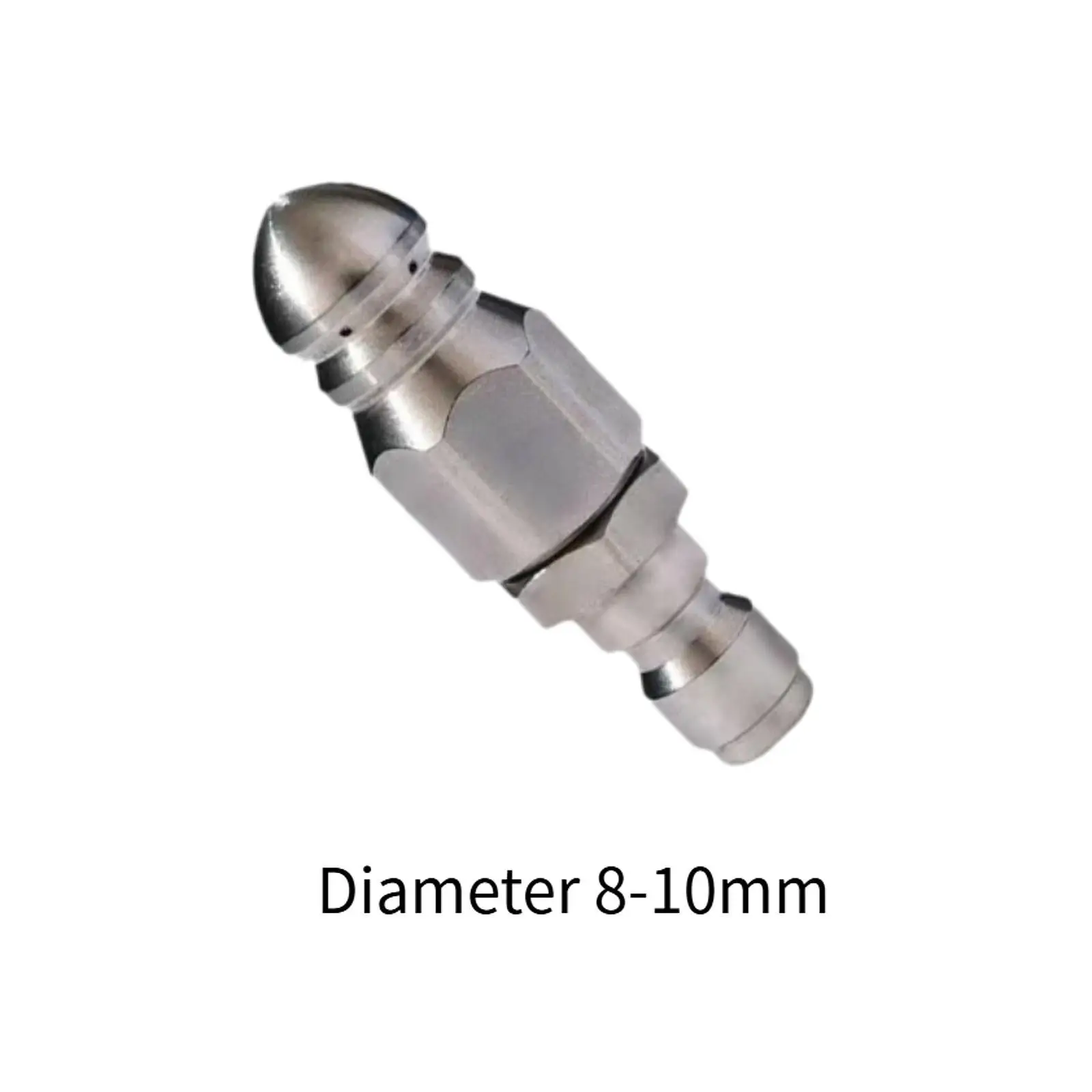 High Pressure Washer Nozzle Rotating Sprayer Nozzle Alloy Sewer Jet Hose Connector for Pipe Unclogging Maintenance