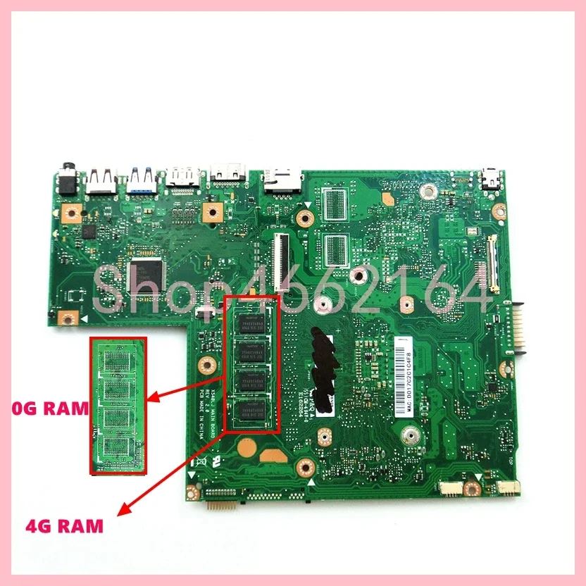 X540LJ  i3/i5/i7 CPU 0GB/4GB-RAM UMA / DIS Mainboard For ASUS X540L X540LA A540LA F540LA K540LA R540LA X540LJ Laptop Motherboard