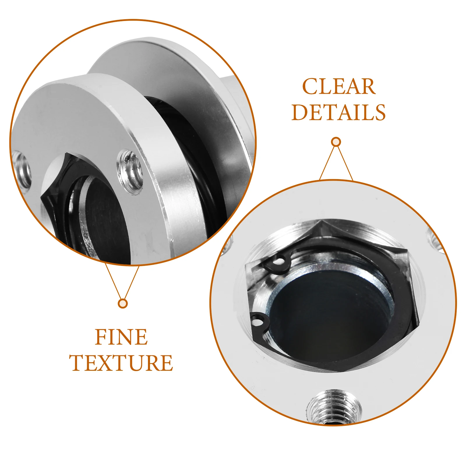 

Quick Release Steering Wheel Hub Adapter 3-Hole Aluminum Alloy Car Part Easy Degree Adjustable Steering Wheel