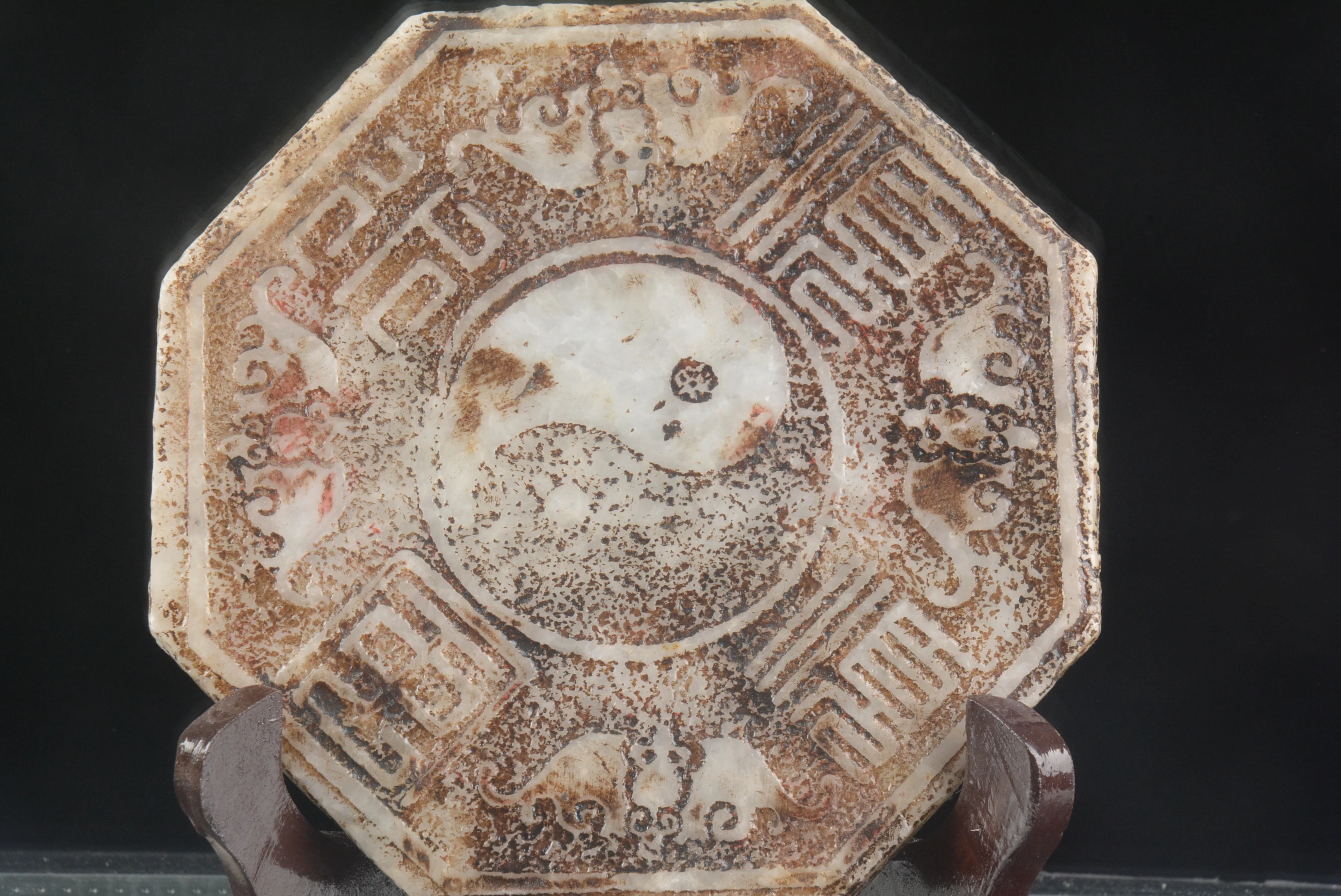 Rare Old HanDynasty(25--186) HeTian Jade Feng shui statue,hand carving crafts,best collection&adornment,free shipping