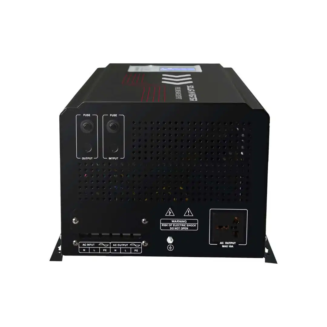 DC 12v To AC 110v-230v 1000W 1500W 2000V Off Grid Split Phase Hybrid LCD Solar Inverter Charger With MPPT For Home RV Truck