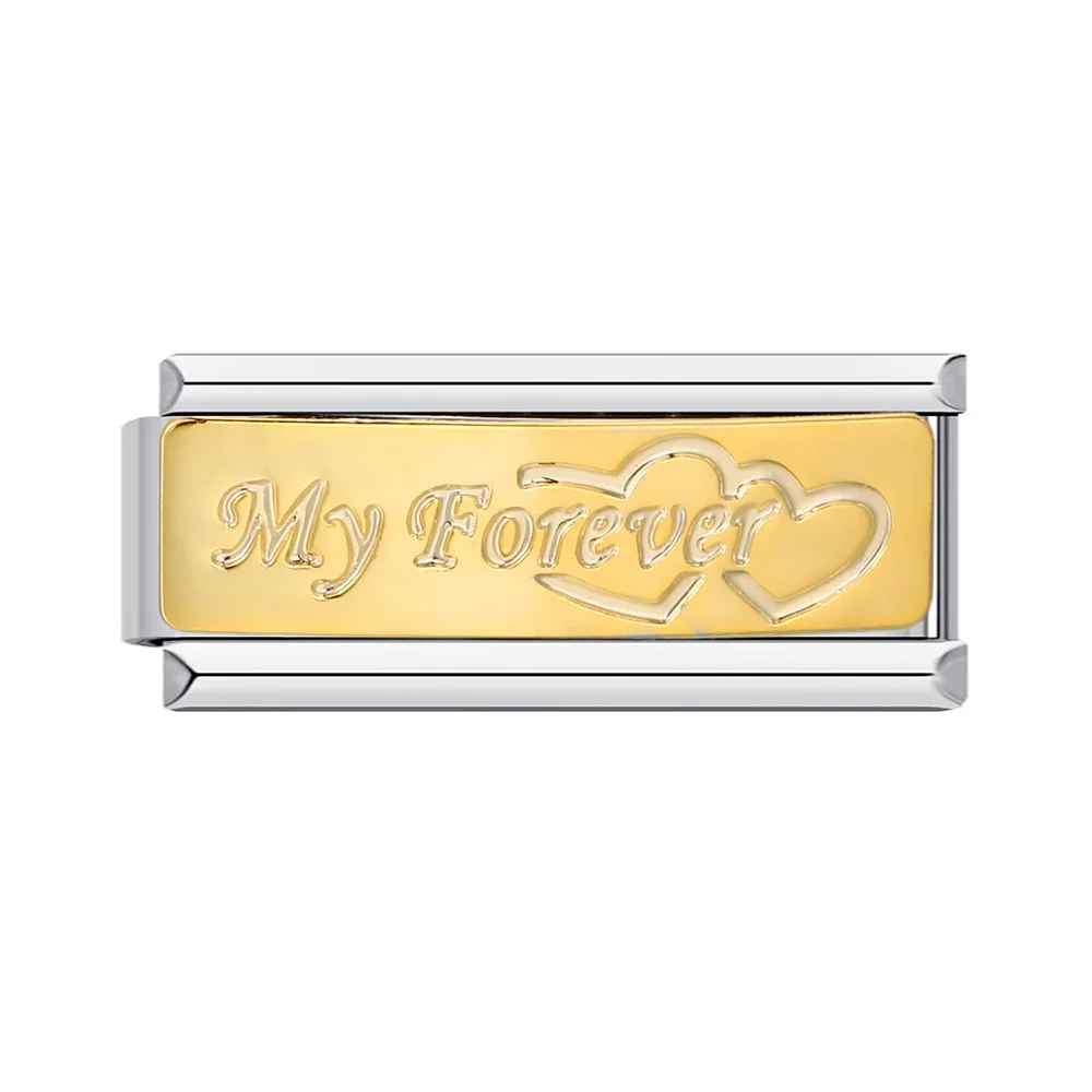 2025 Neues Y2k Fit 9mm Italienisches Charm-Armband mit Herzgliedern, Liebes- und Partnergeschenk für immer, Valentinstagsgeschenk, DIY-Schmuckherstellung – Detail 5