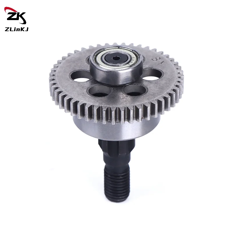 (ZYDD01) 2Pcs/set Gear Parts For Lawn Mowers 47 Groove Lawn Mower Gears Incl Shaft Incl Pinion