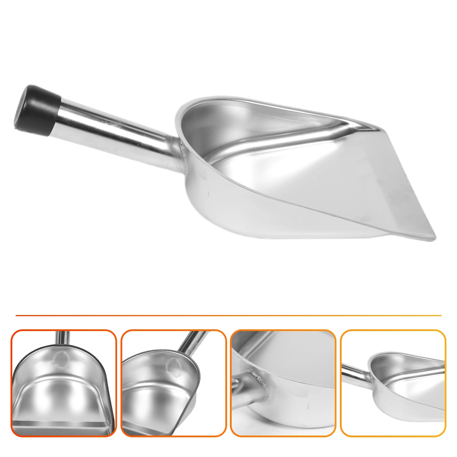 

Stainless Steel Dustpan Heavy Duty Garbage Shovel Small Scooper Bucket Handheld Kitchen Cleaning Tools Plastic Non Rust Durable
