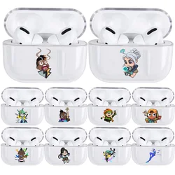 Cute Cartoon Valorant Airpods Case Soft Protector Cover Box for Apple Airpods 1 2 3 ProTransparent AirPods Cases Funda Coque