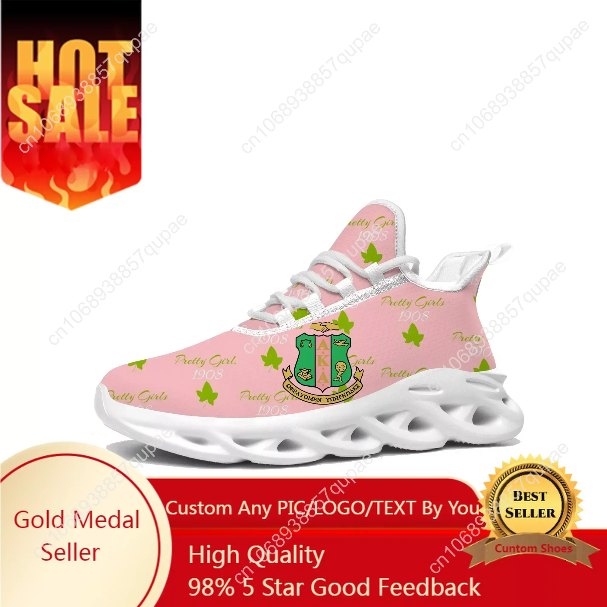 

A-Alpha Sorority A-AKA 1908 Flats Sneakers K-Kappa A-Alpha Men Women Running Shoe High Quality DIY Sneaker Customization Shoe