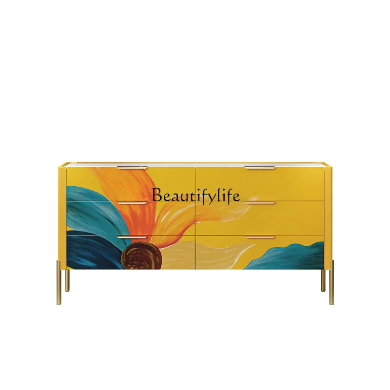 

Light luxury storage chest of drawers Hotel corridor chest decoration