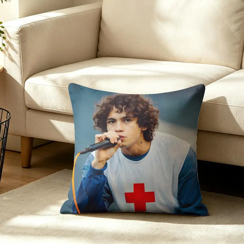 Singer D-Dominic Fike Cushion Cover Wrinkle-Resistant Short Plush Pillow Case Breathable Machine-Washable