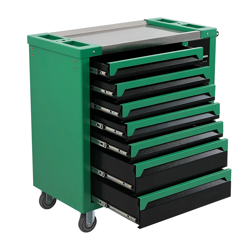 7 drawers 1 door Metal rolling toolbox Multi-function toolbox Wheel lockable 200kg Load capacity Garage workshop repair