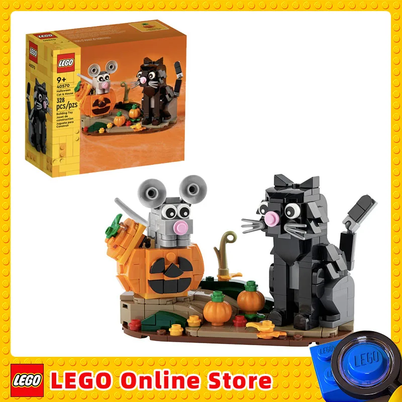 LEGO Halloween Cat & Mouse Children Building Blocks Toys Gift for Children\'s Kids Birthday Christmas New Year 40570