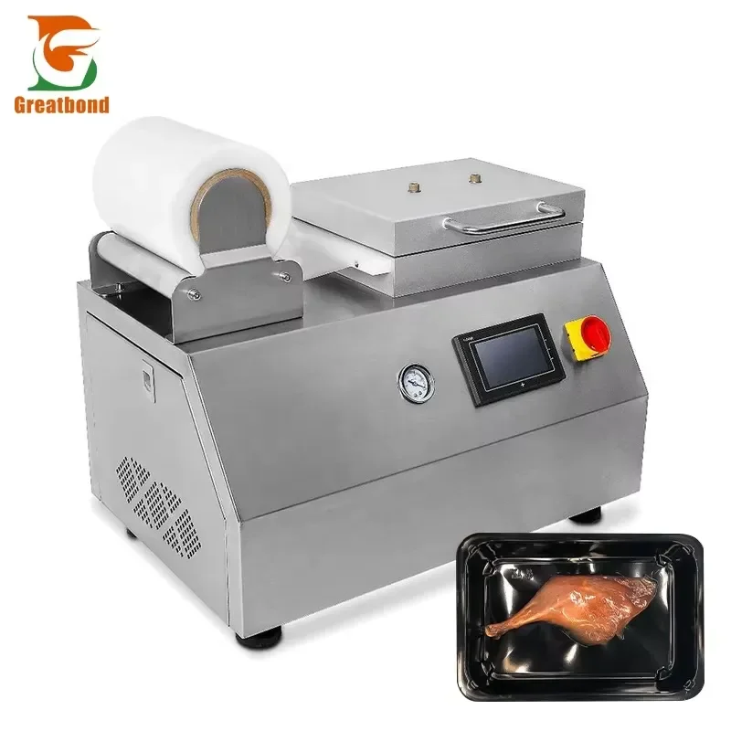 for Food Vacuum Sealer Machine Touch Screen Automatic Beef Chicken Shrimp Sausage Preservation Packing Device Kitchen Tool
