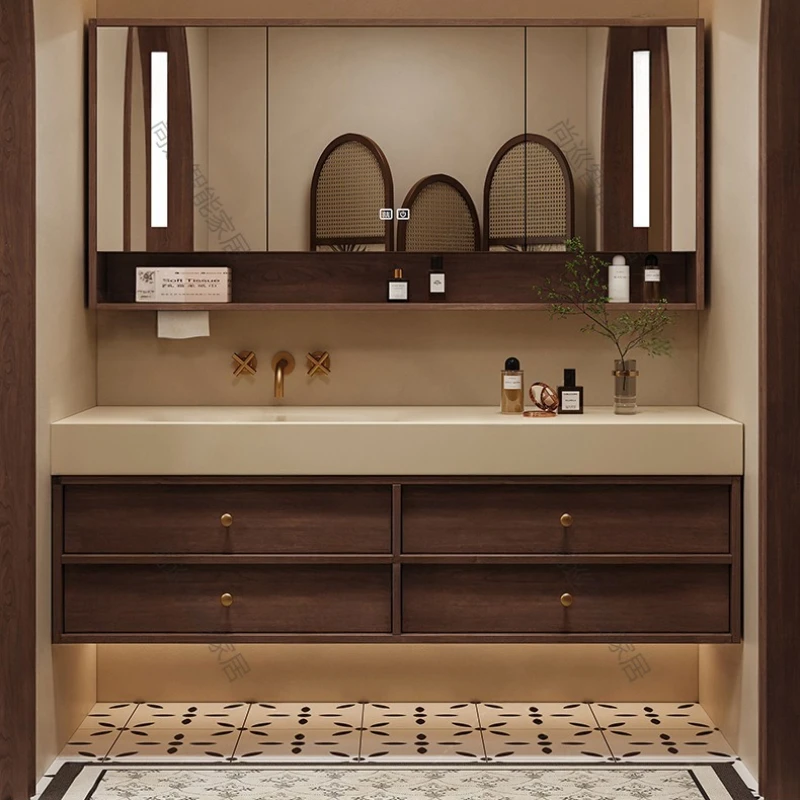 

Shelf Organizer Bathroom Cabinet Mirror Led Lighting Accessories Sink Bathroom Vanity Toilet Washroom Hogar Muebles Furniture