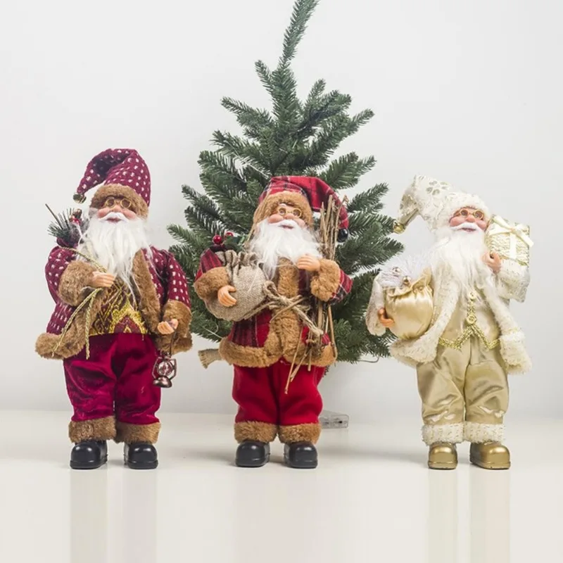 

1PC Decor New-Year Goods Santa Claus Christmas Doll Home Decoration Merry Christmas Kids Gift