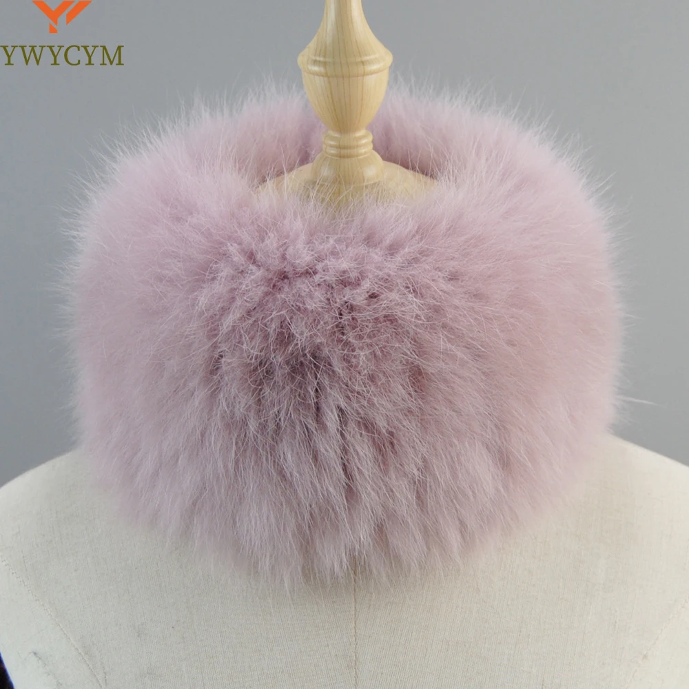 

2024 Hot Sale Women Real Fox Fur Scarf Fur Headbands Good Elastic Winter Luxury Neck Warmer Natural Fur Mufflers Ring Scarves