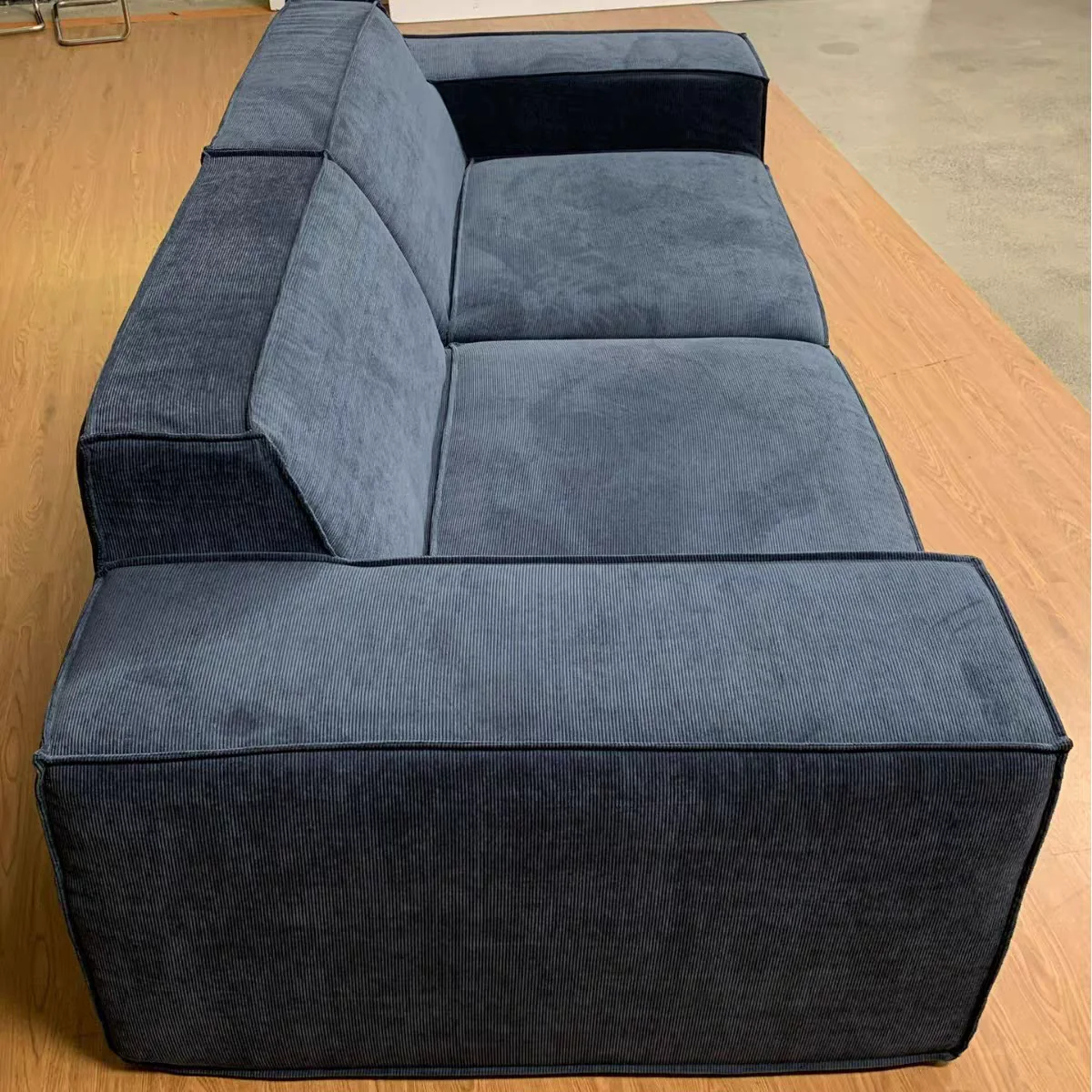 Vacuum Packaging Living Room Furniture Compression Sofa Boxed Modern Modular Tofu Blocks Navy Compression Sofa Expansion Foam