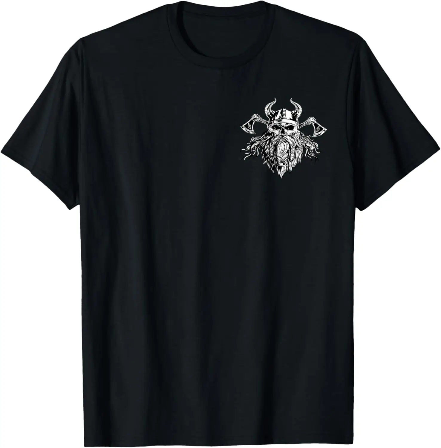 Nordic Warrior Valhalla Pagan Norse Mythology T-Shirt 100% Cotton O-Neck Short Sleeve Summer Casual Mens T-shirt Streetwear