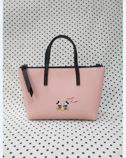 MINISO Disney Cartoon Mickey All-match Casual New Zipper Closure One-shoulder Messenger Handbag Designer Bags Luxury