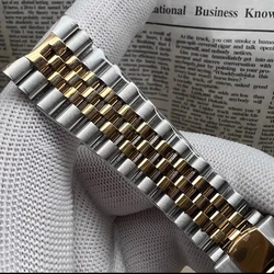 21mm Two Tones Watch Bracelet Watch Band For RLX 41DJ 126333, Aftermarket Watch Parts