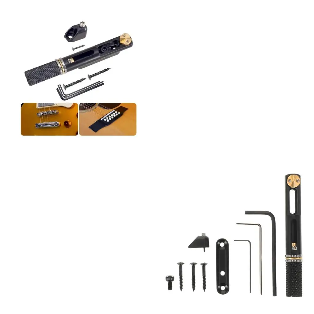 Q39E Split Bridge Tailpiece Strong Construction For Headless Guitars Sleek Finishing With Adjustable String Tension Control