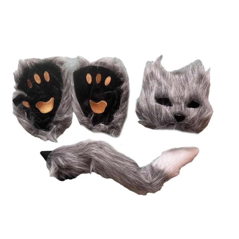 

Кошки маски лапы перчатки кошки хвост животные причудливые костюми