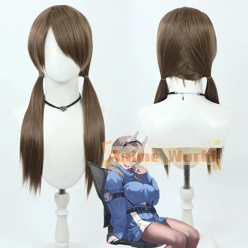 

Blue Archive Kazekura Moe Cosplay Wig 50cm Brown Heat Resistant Synthetic Hair Halloween Carnival Party Role Play + Free Wig Cap