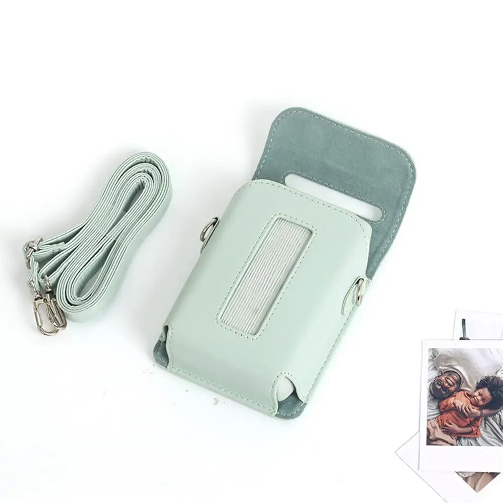 Camera Bag Case PU Leather Printer Carrying Case Retro Shockproof Storage Bag Dustproof Anti Drop For Fujifilm Instax Mini Link3