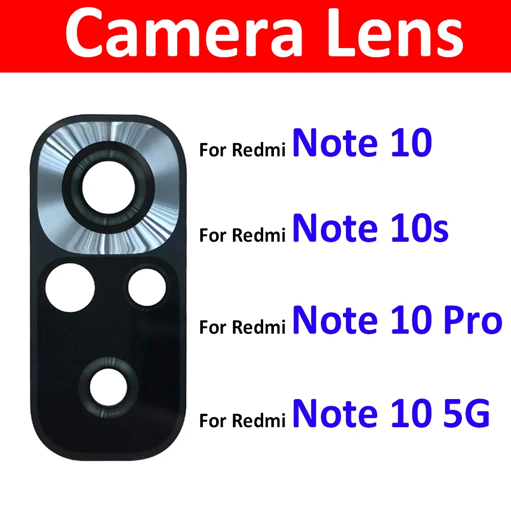 Camera Glass For Redmi Note 10 / Note 10 Pro / Note 10s 11 11s 11T 10 5G Rear Back Camera glass Lens With Glue Adhesive