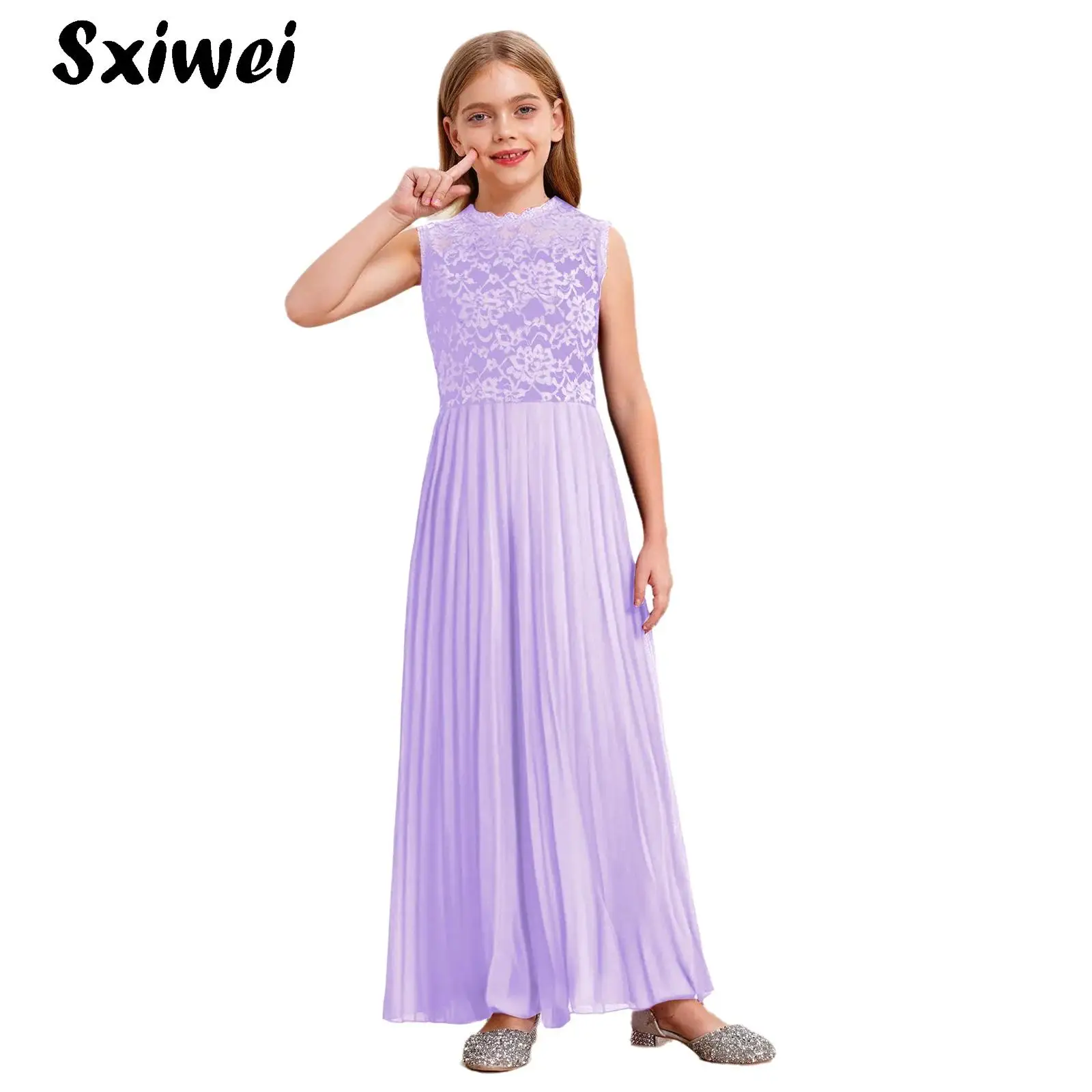 

Girls Festive Flower Girl Jumpsuit Floral Lace Trouser Suit Jumpsuit with Wide Leg Trousers Party Communion Confirmation Outfits