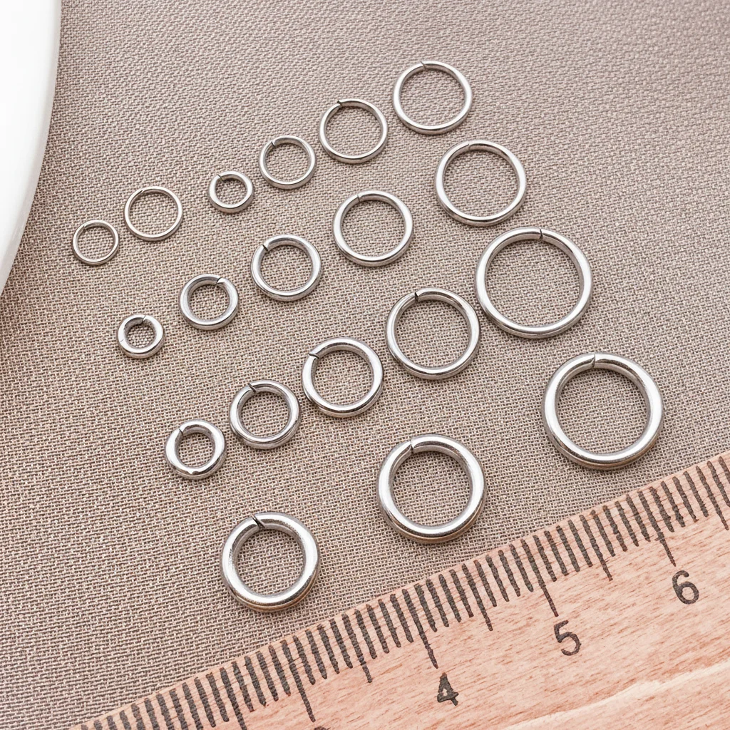 50 Stück 4-10mm Edelstahl Spaltringe Offene Einzelschlaufen Verbindungsringe für DIY Schmuckherstellung Armband Zubehör – Detail 19