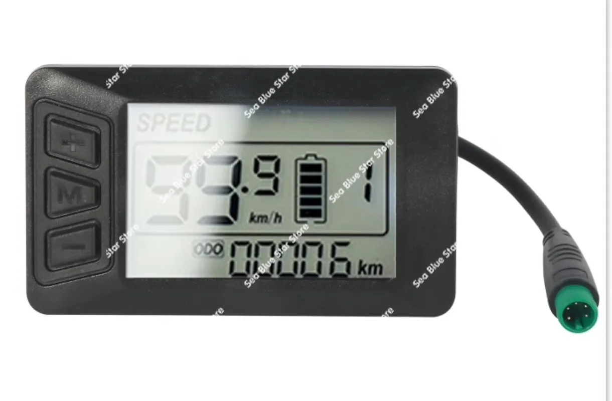 Electric power vehicle instrument LCD meter display, finger dial instrument integrated display