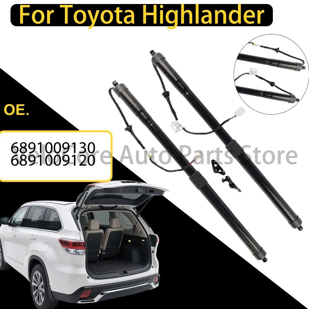 

Precision-Alloy Electric Tailgate Struts for 2014-2019 Toyota Highlander 6891009130 6891009120, Rust-Resistant & Quiet