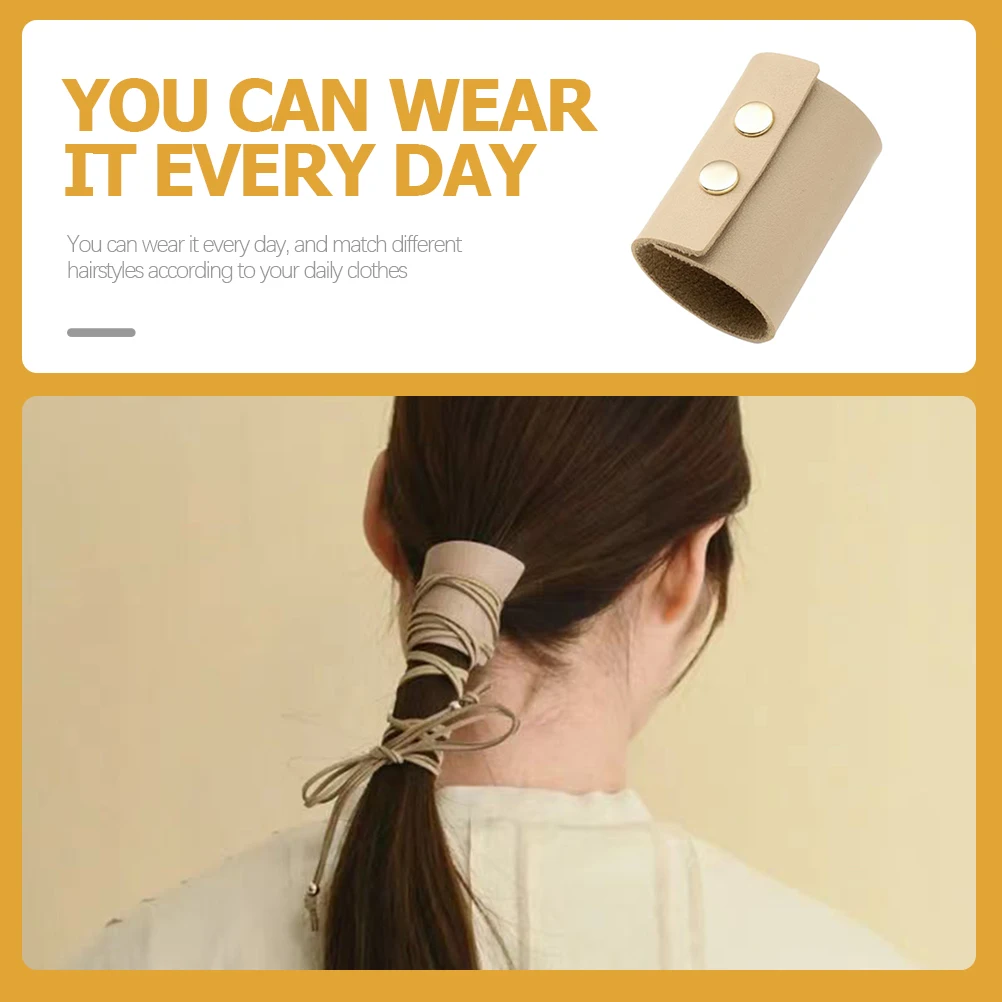 

Hair Accessories Ponytail Holder Ropes Decorative Headband Buckle Thick Hair Daily Wear Matching Styles