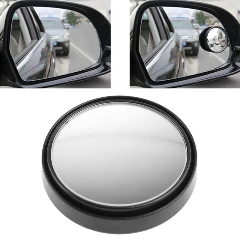 NEW Round Wide Convex Blind Spot Mirror Rear View Messaging Car Vehicle BK