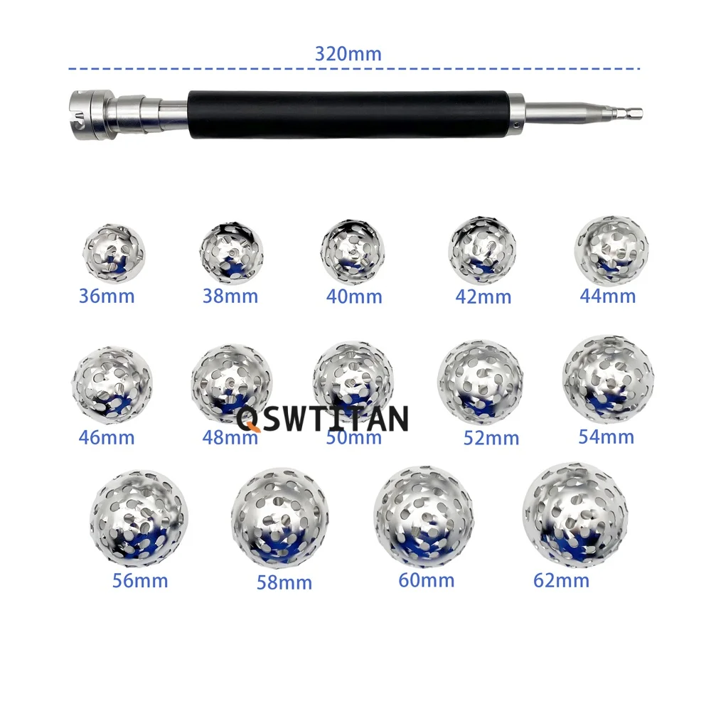 Pet Orthopedic Surgical Tool Set - Veterinary Acetabular Reamer Instruments