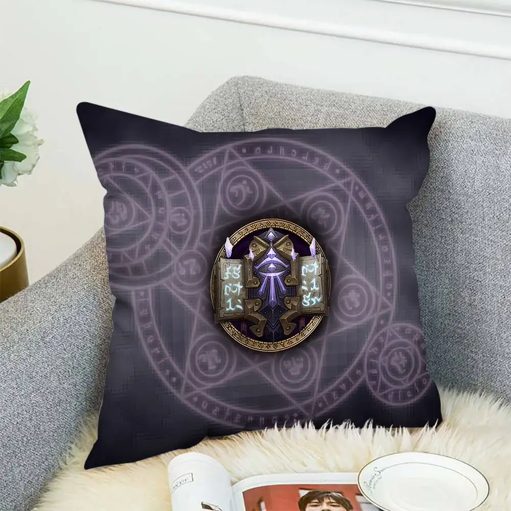 

World Of Warcraft Pillow Case Double-Sided Printing Cushion Cover 45x45 Decorative Cushions Sofa Home Decor Soft Pillowcase