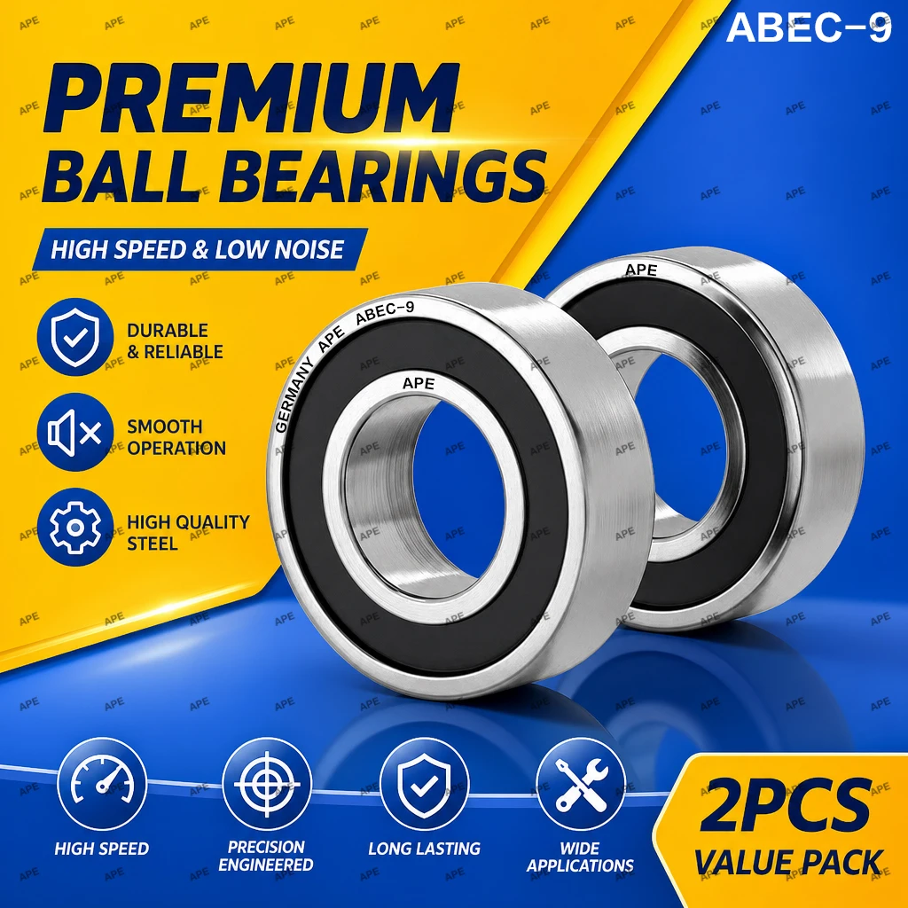 2-10pcs ABEC-9 Germany Bearing 6201-2RS 6201ZZ 12x32x10mm 6201 RS ZZ -2Z 2RS Miniature Precision Ball Bearings