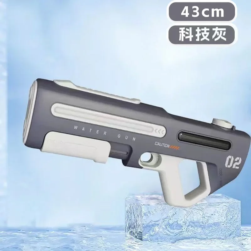 New Product Large Capacity Electric Water Gun Automatic Continuous Release Self-priming Cool Lighting Children\'s Beach Toy Grill