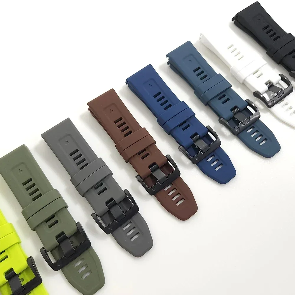 QuickFit 22mm 26mm Silicone Strap Band For Garmin Fenix E 8 7 7X 6X Fenix6 5XPlus/Epix Pro Gen 2/Enduro 3 2/Mk3i Smart Watchband