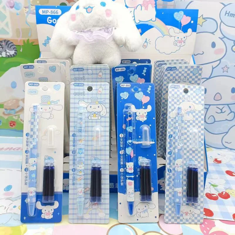 Cinnamoroll Fountain Pen Set Cute Replaceable ink Signature Pens Stationery Gifts School Office Writing Supplies