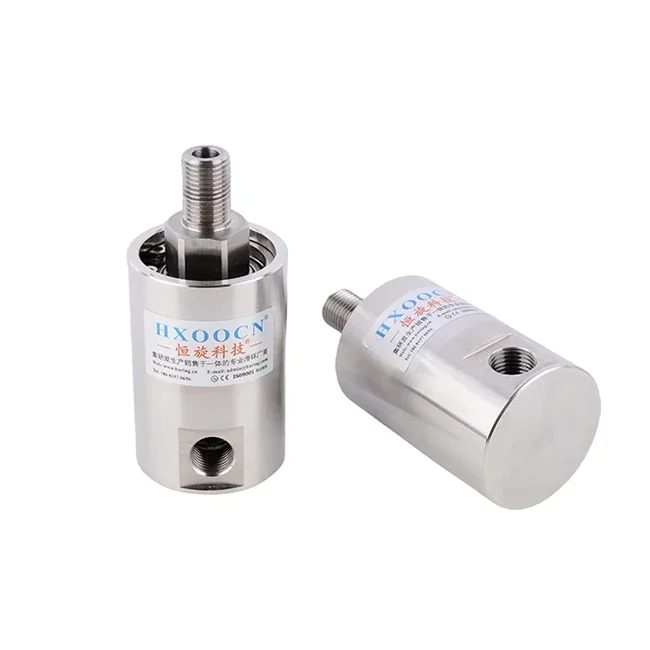 

High Speed Long Working Life 60 Million Single Slip Ring Rotating Transmission Gas Liquid G3/8" Threaded Port 10~12 MM Air Hose