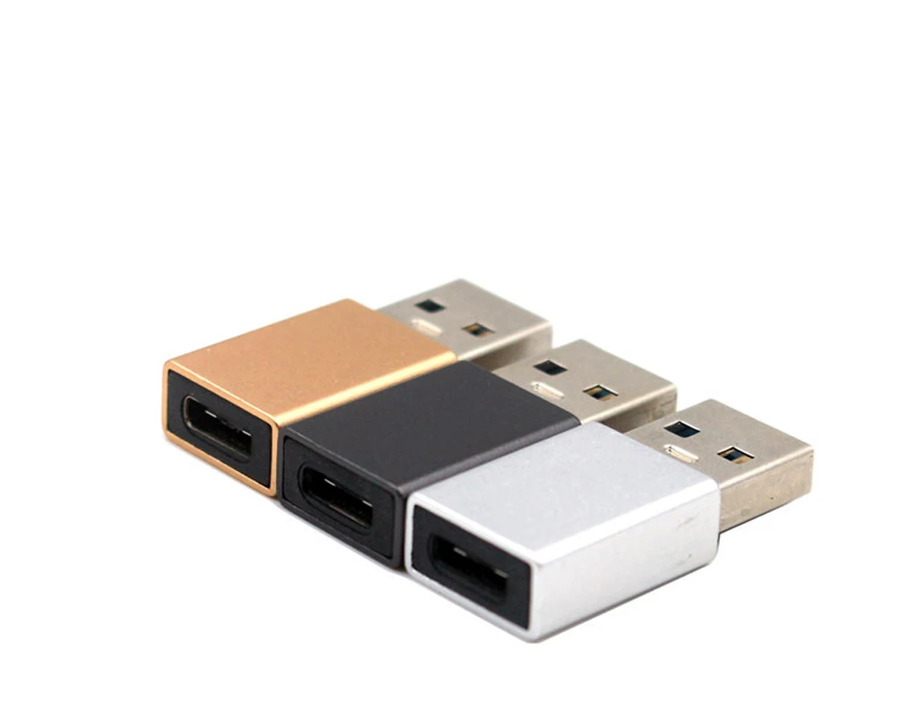 USB Type C 3.1 to Usb Male Silver color Adapter