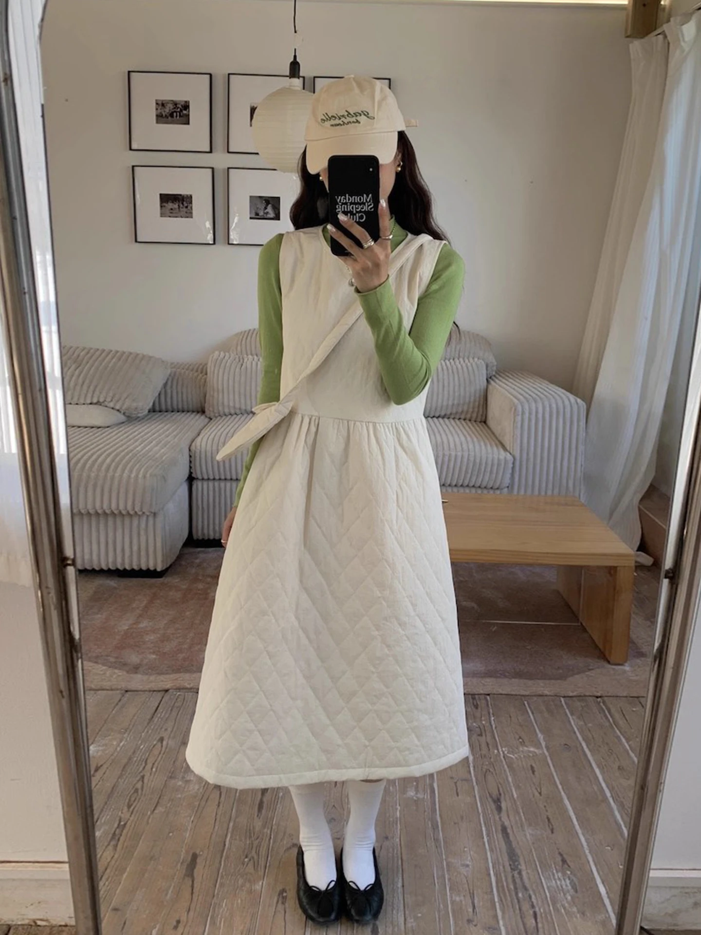 Cintura alta diamante padrão algodão colete dr feminino faion design inverno novo sle emagrecimento longo dr camadas saia