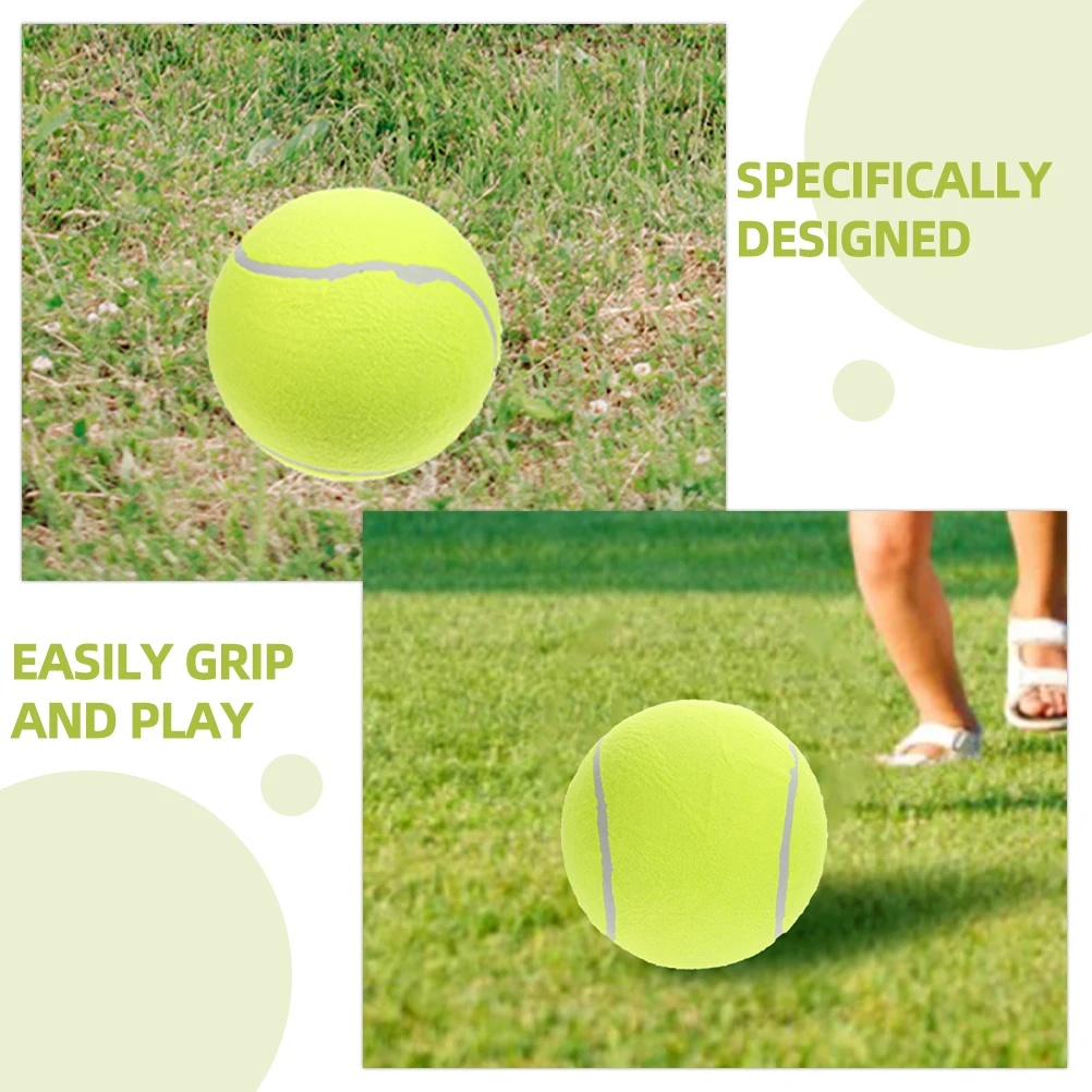 

Inflatable Tennis Ball Giant Size Soft Elastic Kids Playground Toy Bounce Object Child Fun Outdoor Indoor Educational