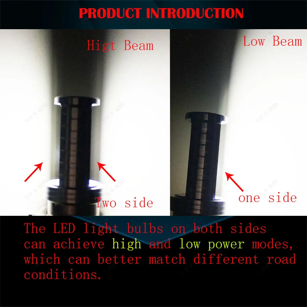 1pcs 12000LM BA20D Headlight Bulb H6 LED  Light Hi-Lo Beam Light Lamp Bulb  Motorcycle Auxiliary Lights Led Headlight 6500K 12V image 5