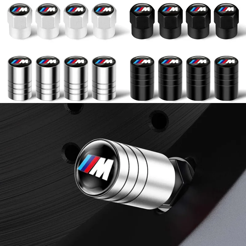 4 tapas de válvula de metal para ruedas de coche BMW F10 F11 F20 F30 X3 X4 X5 X6 X7 E46 E36 E39 E60 E53 E87 E90 G30 G20 G02