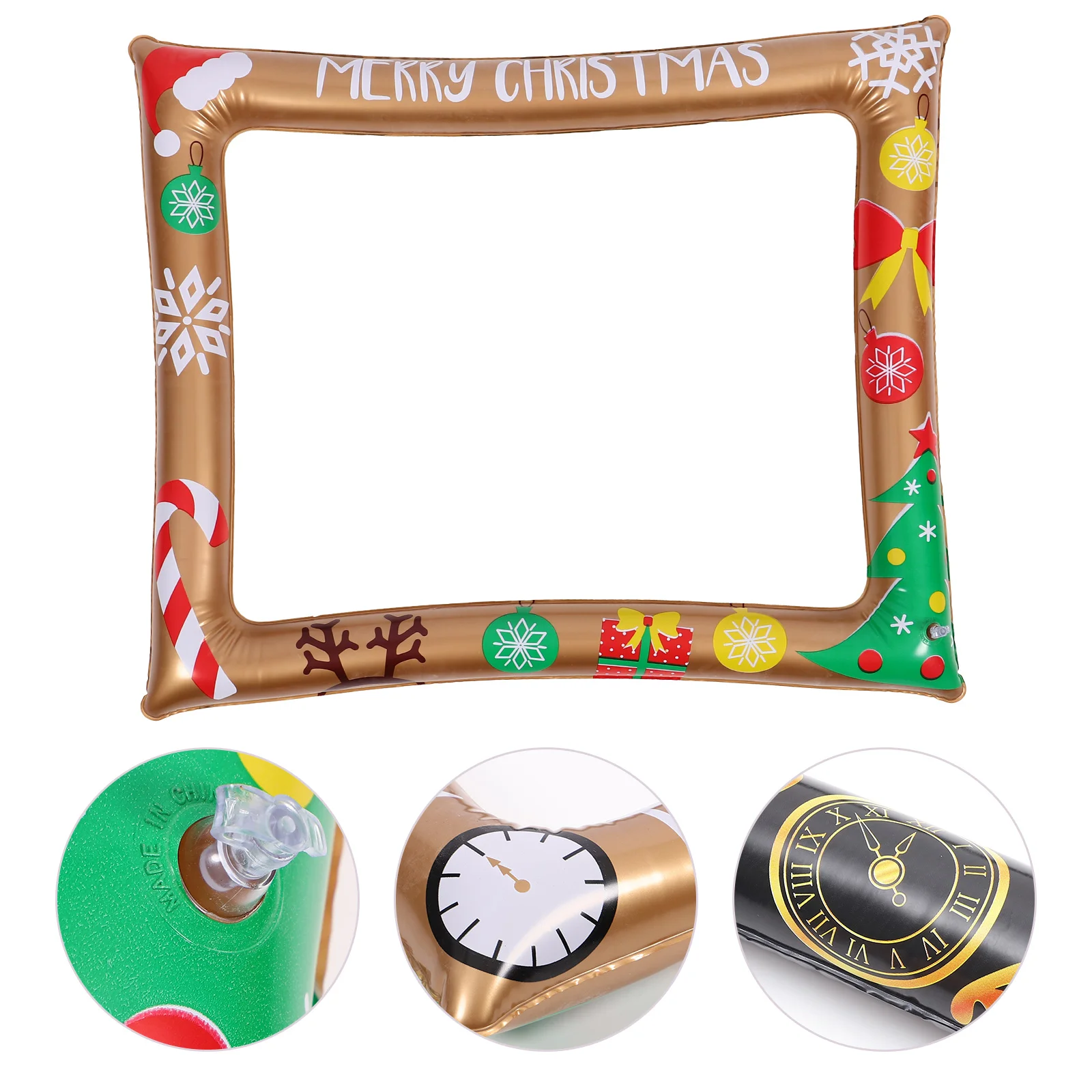 

PVC Creative Photo Frame Handheld Christmas Inflatable Holiday Decoration Venue Layout Props Frames Festival Picture Party