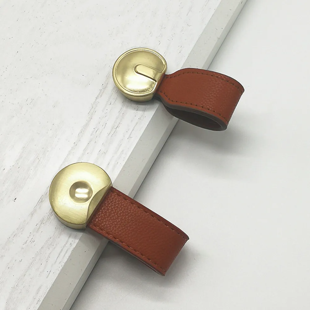 2Pcs Alloy Drawer Handle Cabinet Pull Wardrobe Door Knob Cupboard Handle Modern Elegant Sash Lift Design Rust Resistant Home