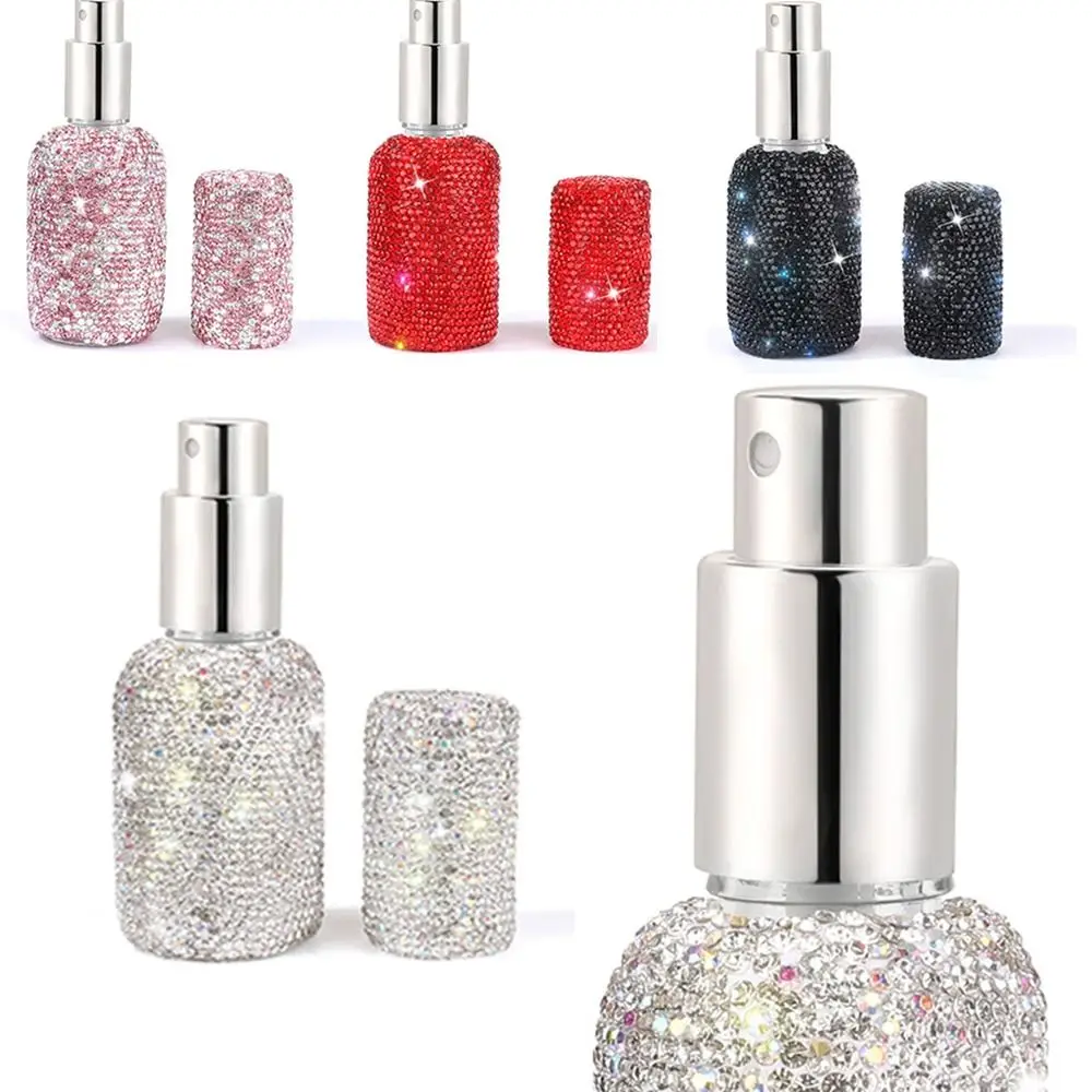 Portable Rhinestone Perfume Bottle Luxury Refillable Small Scent Pump Atomizer Empty Pocket Size Spray Dispensers Makeup