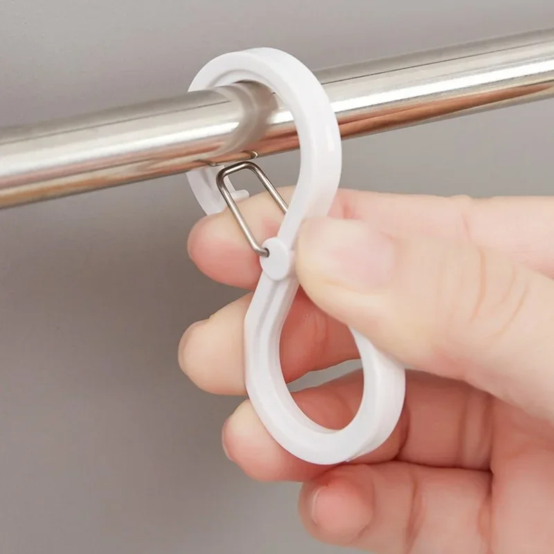 S-shaped Hook With Buckle Portable Multifunctional Kitchen Home Enduring Organizer S Windproof Hook Lock Hook Plastic Hanger