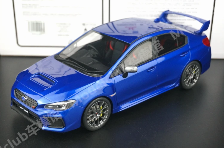 

OTTO 1:18 Impreza WRX STI 11, синий JDM, имитация, ограниченная серия, смола, металл, статическая модель автомобиля, игрушка в подарок